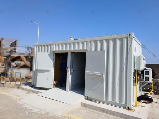 Προσαρμοσμένο Q235B / SPHC ISO καταφύγιο δοχείο Προσαρμοσμένη χωρητικότητα αξεσουάρ πολύχρωμη πόρτα