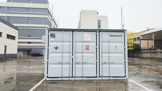 Εξοπλισμός αποθήκευσης φιαλών αερίου αντιεκρηκτικού τύπου κατά παραγγελία με διπλή μόνωση και έλεγχο θερμοκρασίας